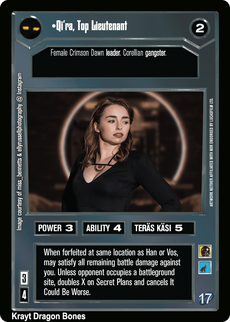 •Qi'ra, Top Lieutenant