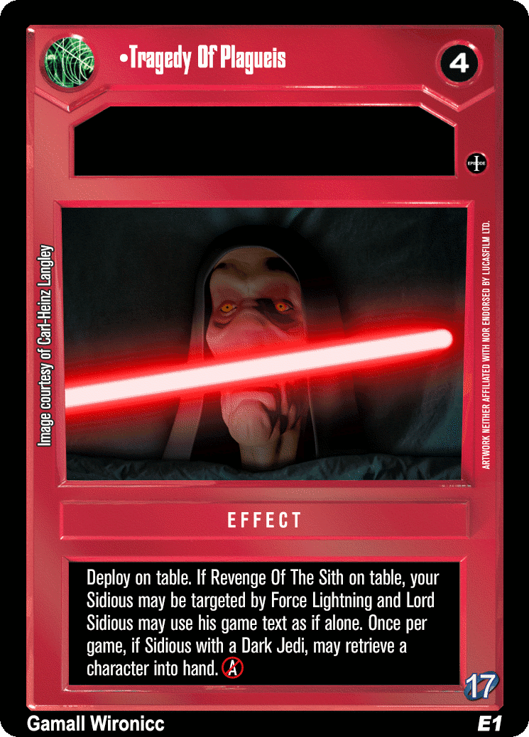 •Tragedy Of Plagueis