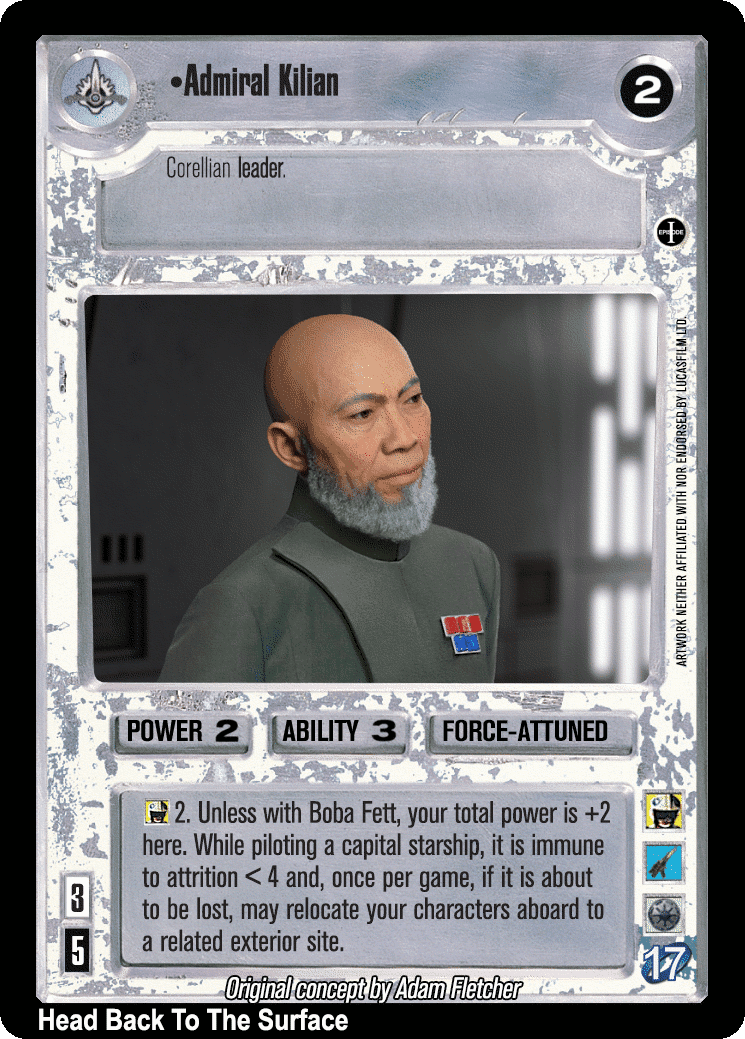 •Admiral Kilian
