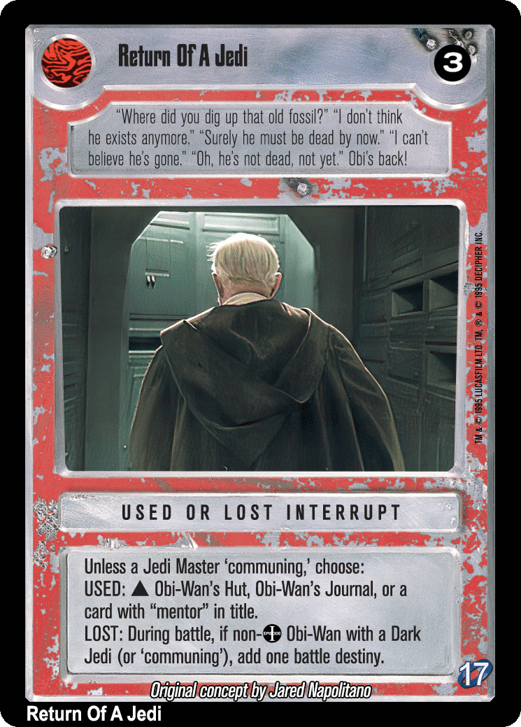 Return Of A Jedi (V)