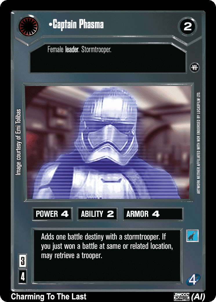 •Captain Phasma (Holo AI)