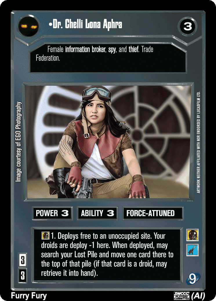 •Dr. Chelli Lona Aphra (AI)