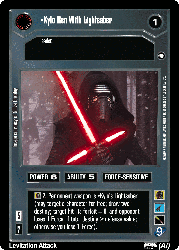 •Kylo Ren With Lightsaber (AI)