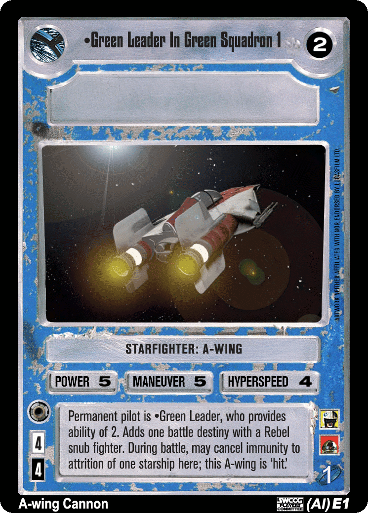 •Green Leader In Green Squadron 1 (AI)