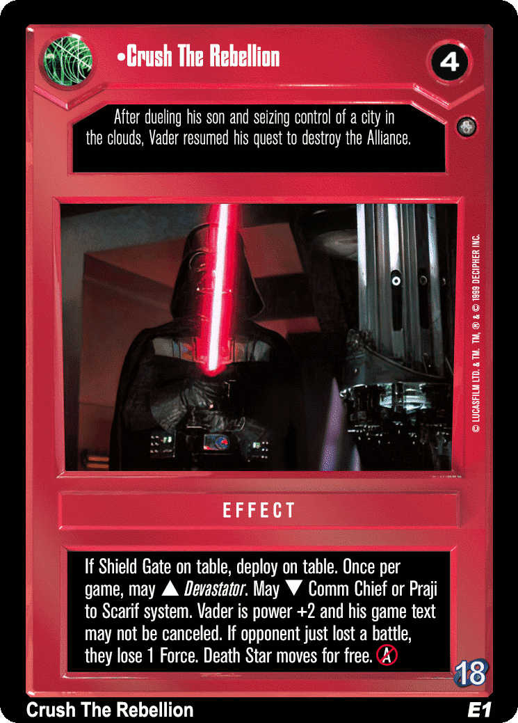 •Crush The Rebellion (V)