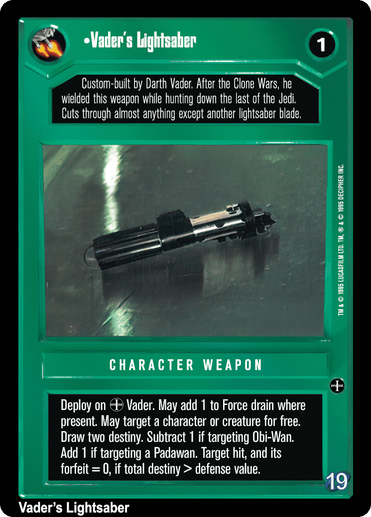 •Vader's Lightsaber (V)