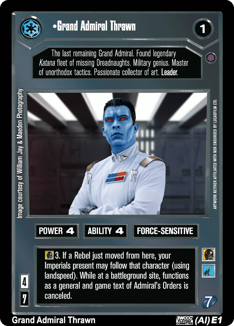 •Grand Admiral Thrawn (V) (AI)