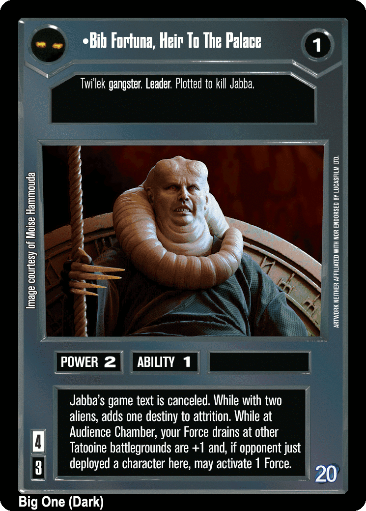 •Bib Fortuna, Heir To The Palace