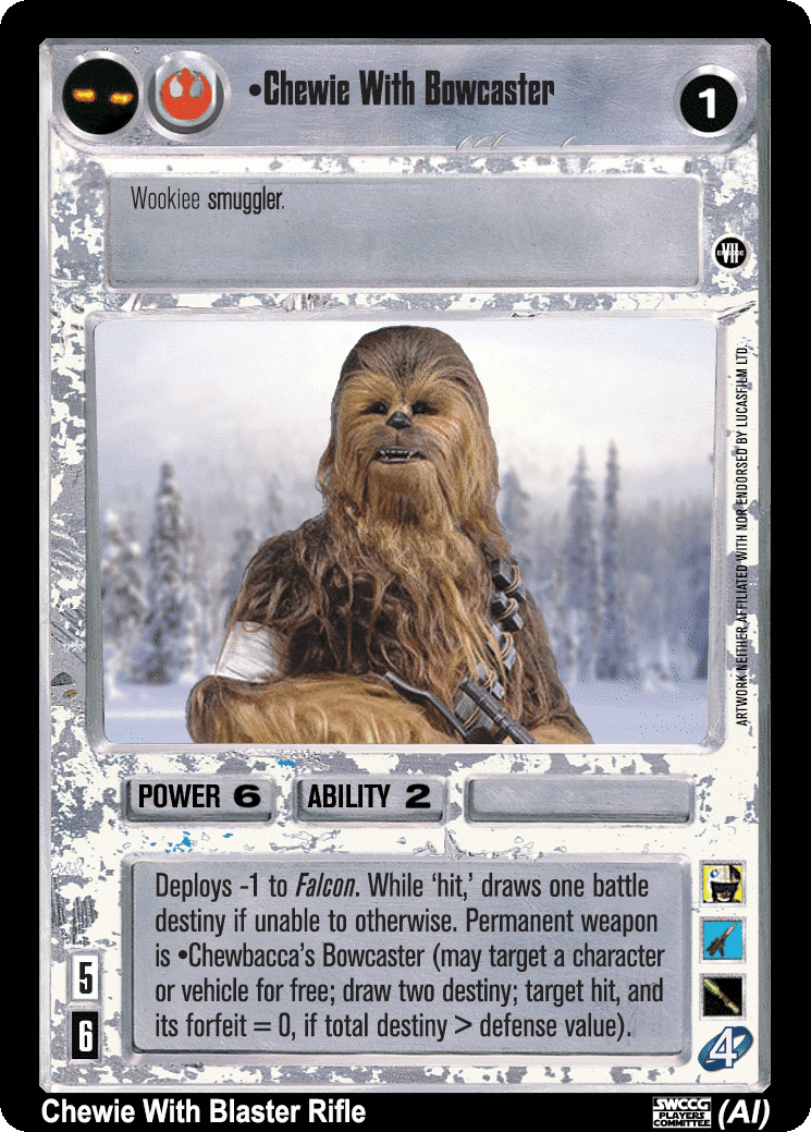•Chewie With Bowcaster (AI)