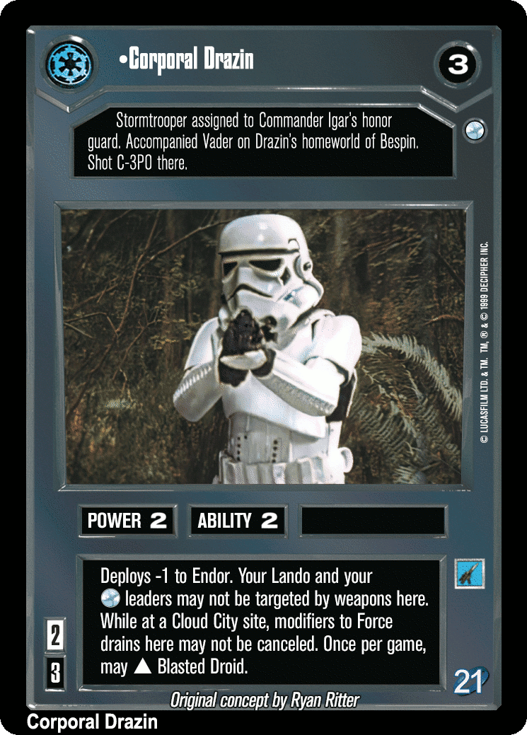 •Corporal Drazin (V)