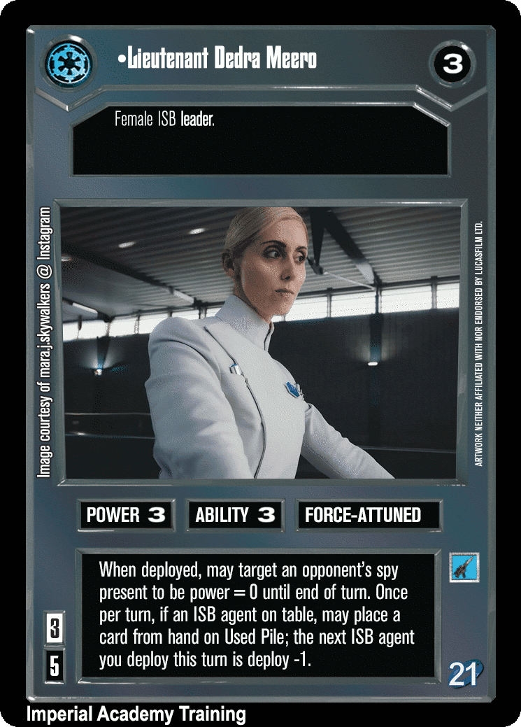 •Lieutenant Dedra Meero
