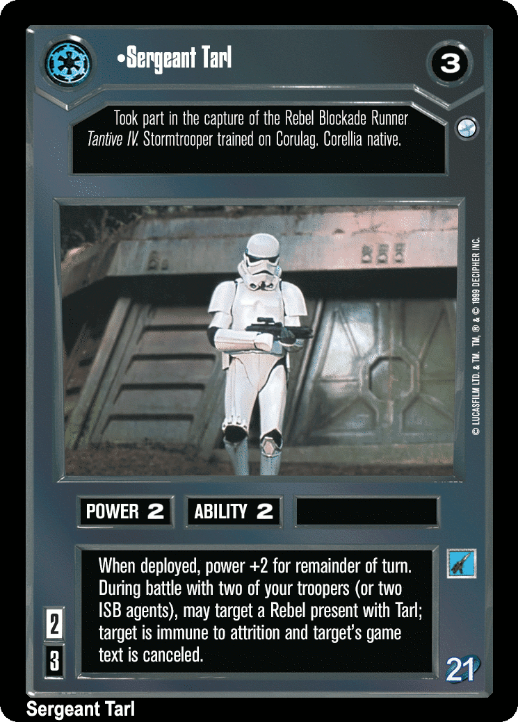 •Sergeant Tarl (V)