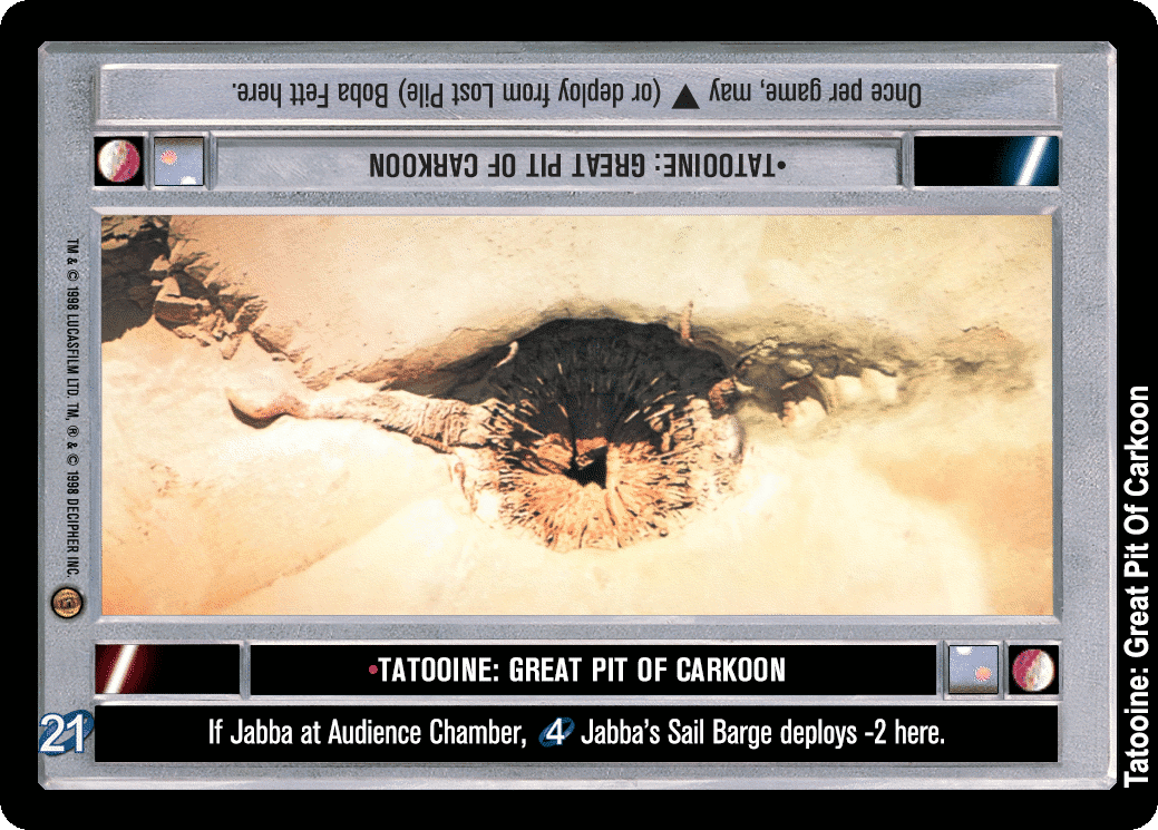 •Tatooine: Great Pit Of Carkoon (V)