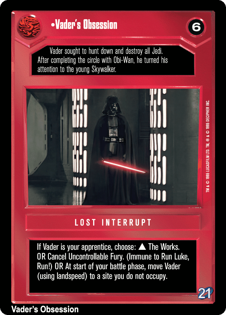 •Vader's Obsession (V)