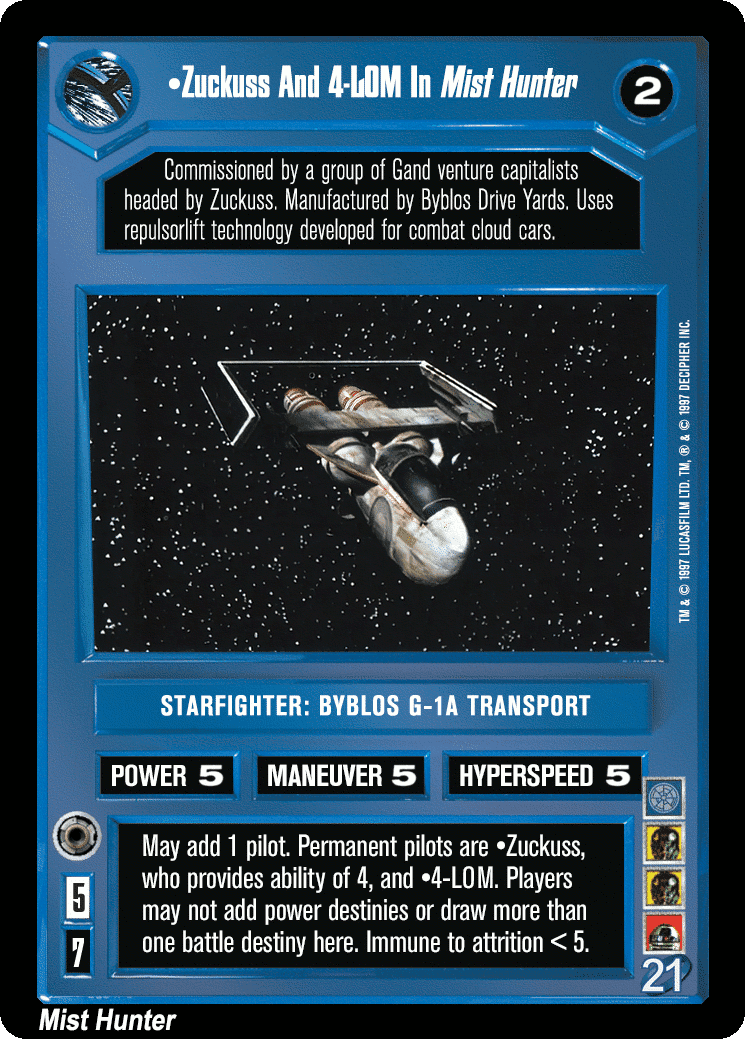 •Zuckuss And 4-LOM In Mist Hunter