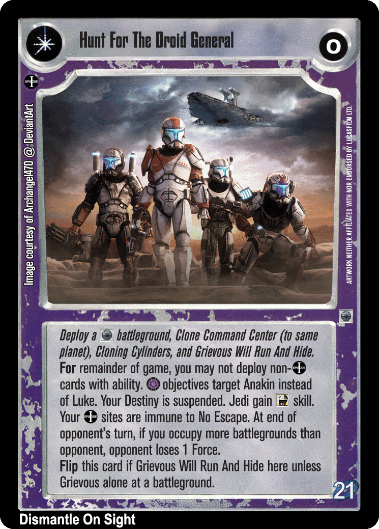 Hunt For The Droid General / He's A Coward