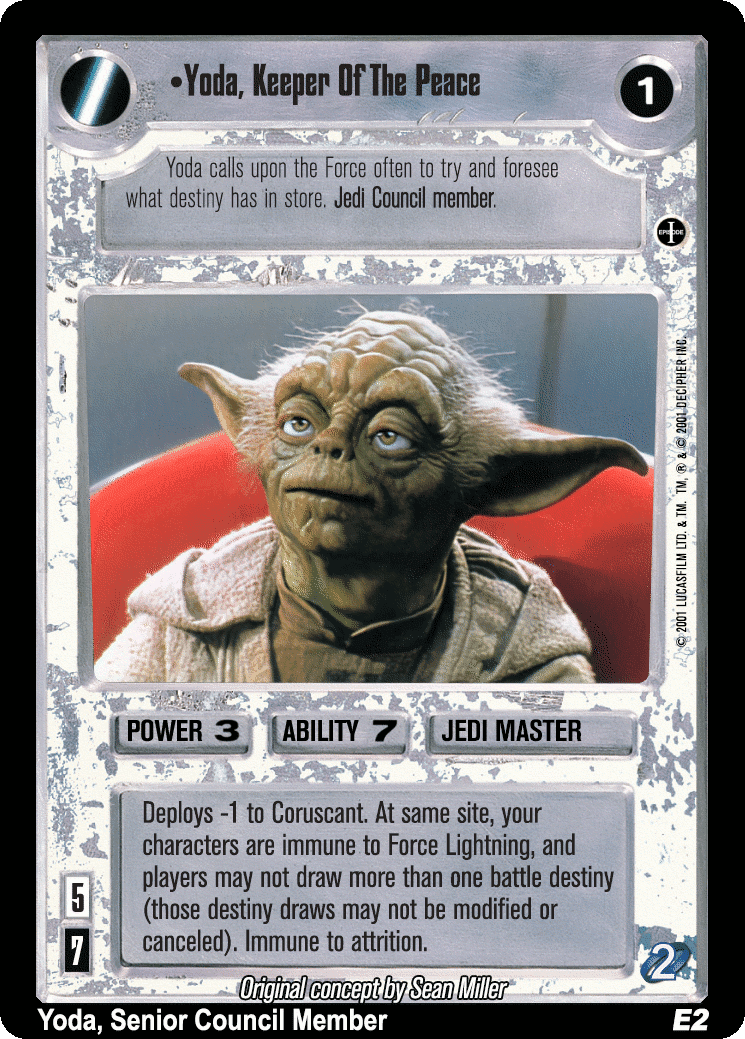 •Yoda, Keeper Of The Peace (C-Slip AI)
