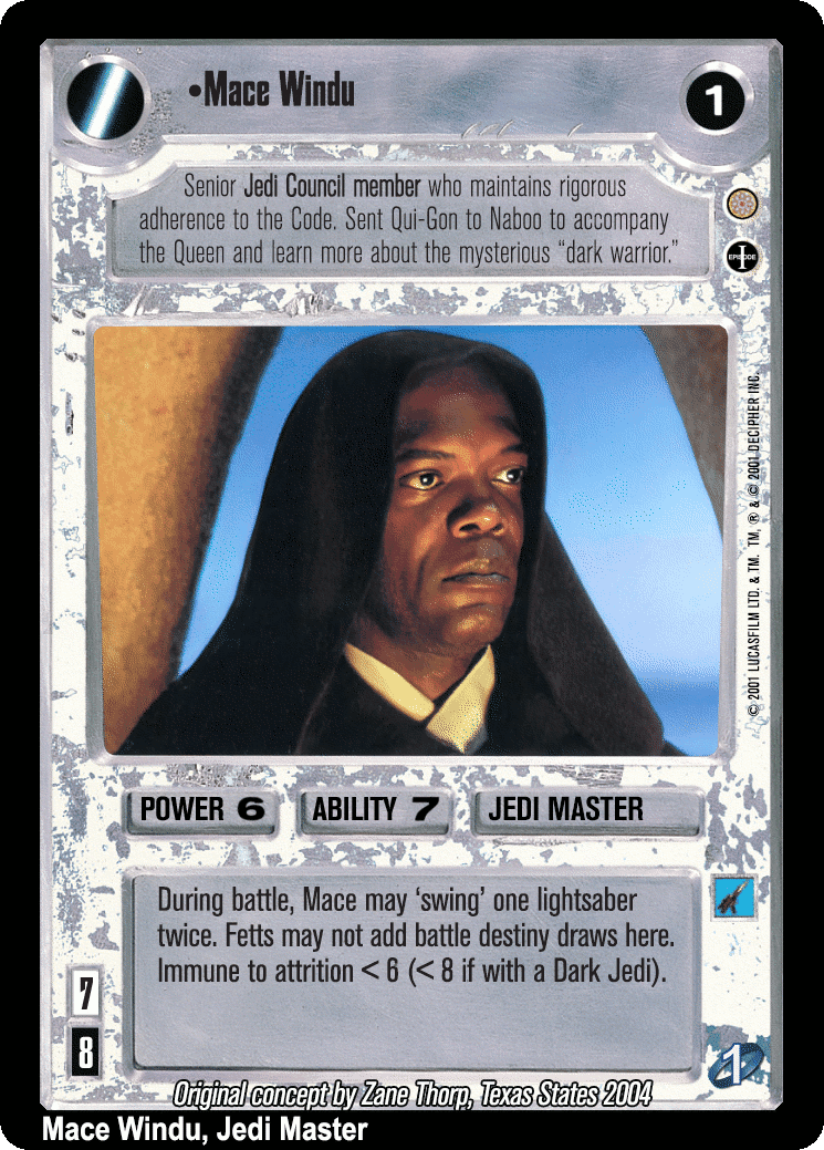 •Mace Windu (V) (C-Slip AI)