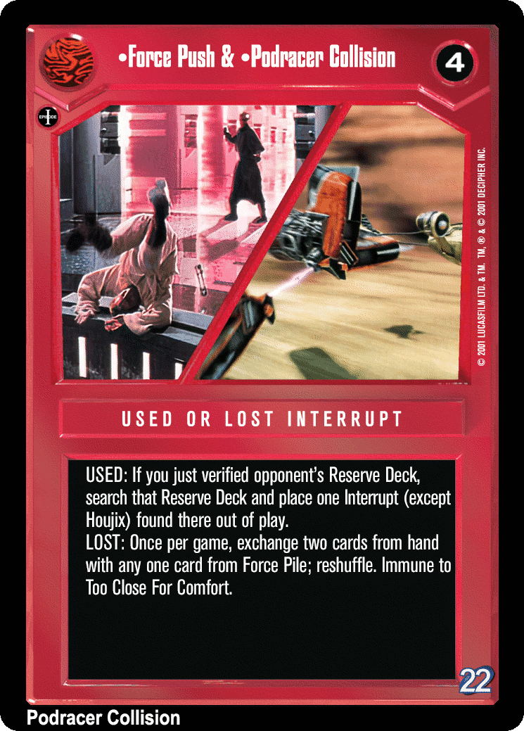 •Force Push & •Podracer Collision