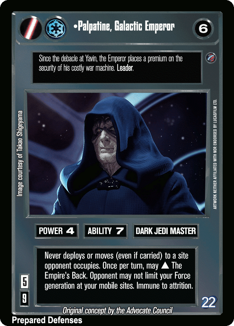 •Palpatine, Galactic Emperor
