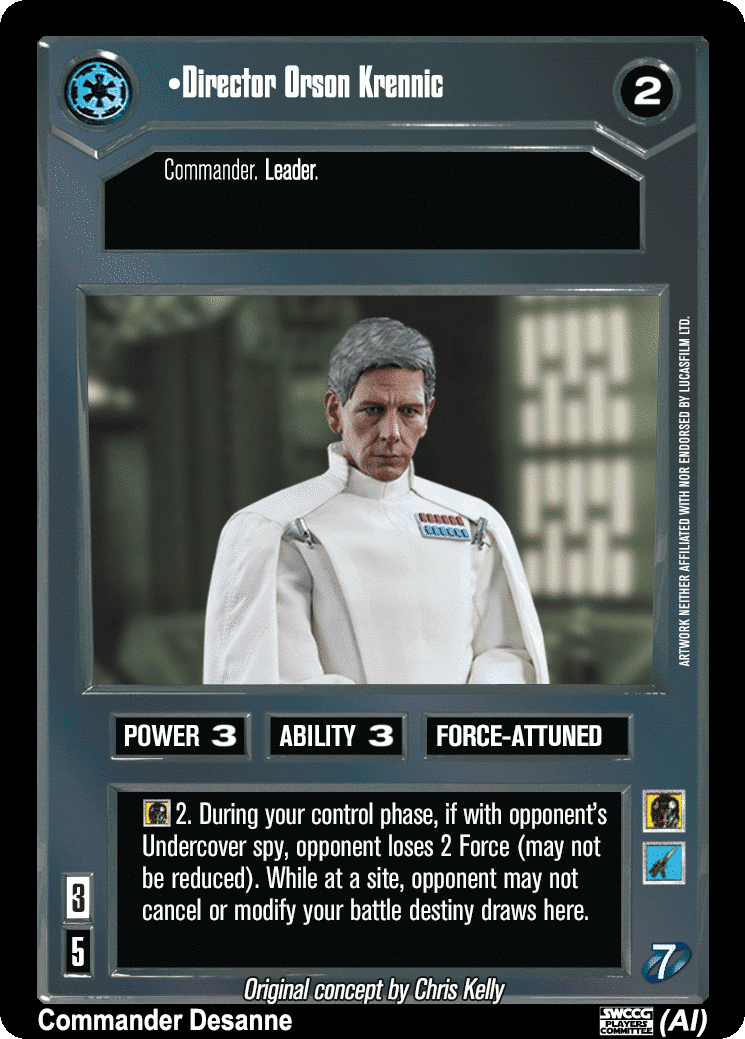 •Director Orson Krennic (AI)