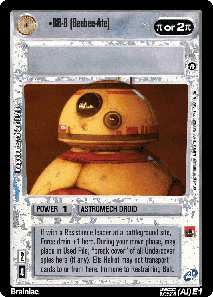 •BB-8 (Beebee-Ate) (AI)