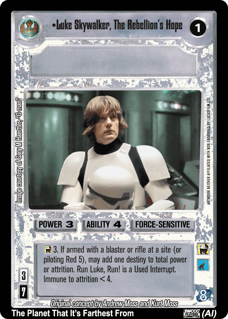 •Luke Skywalker, The Rebellion's Hope (AI)
