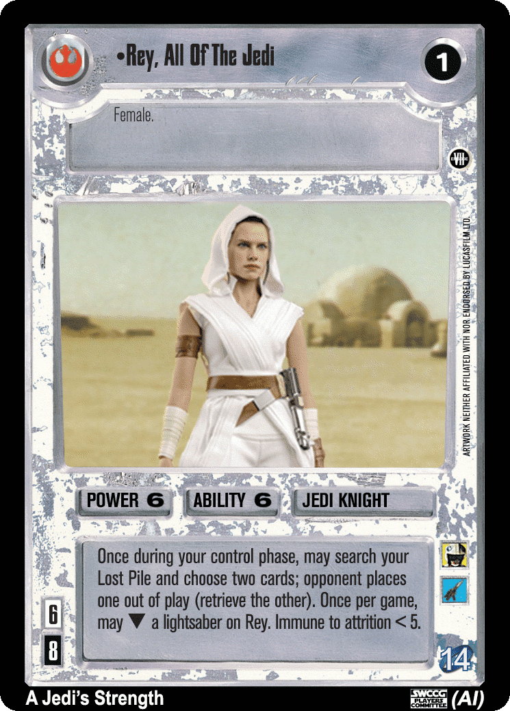 •Rey, All Of The Jedi (AI)