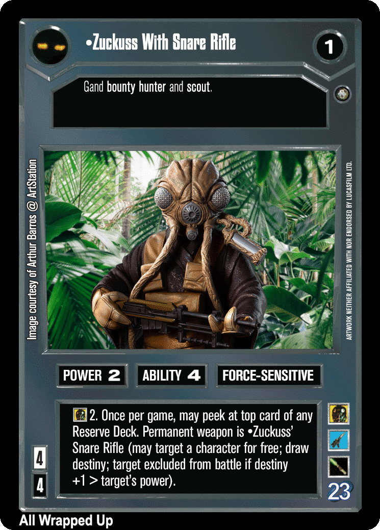 •Zuckuss With Snare Rifle