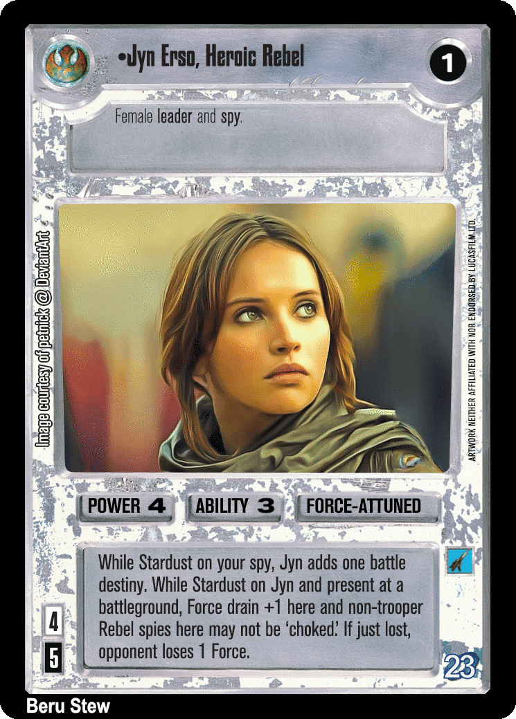 •Jyn Erso, Heroic Rebel