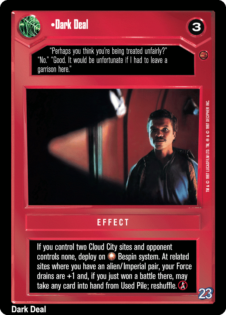 •Dark Deal (V)