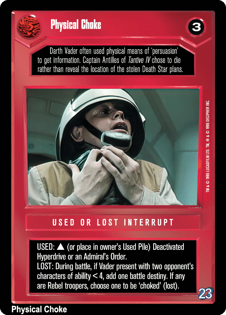 Physical Choke (V)