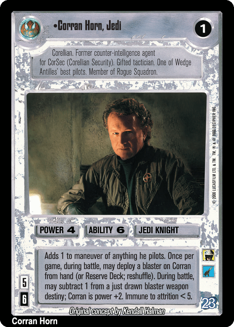 •Corran Horn, Jedi