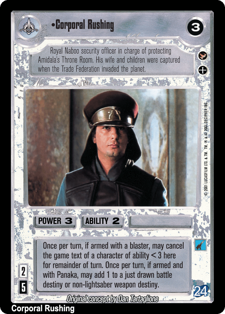 •Corporal Rushing (V)