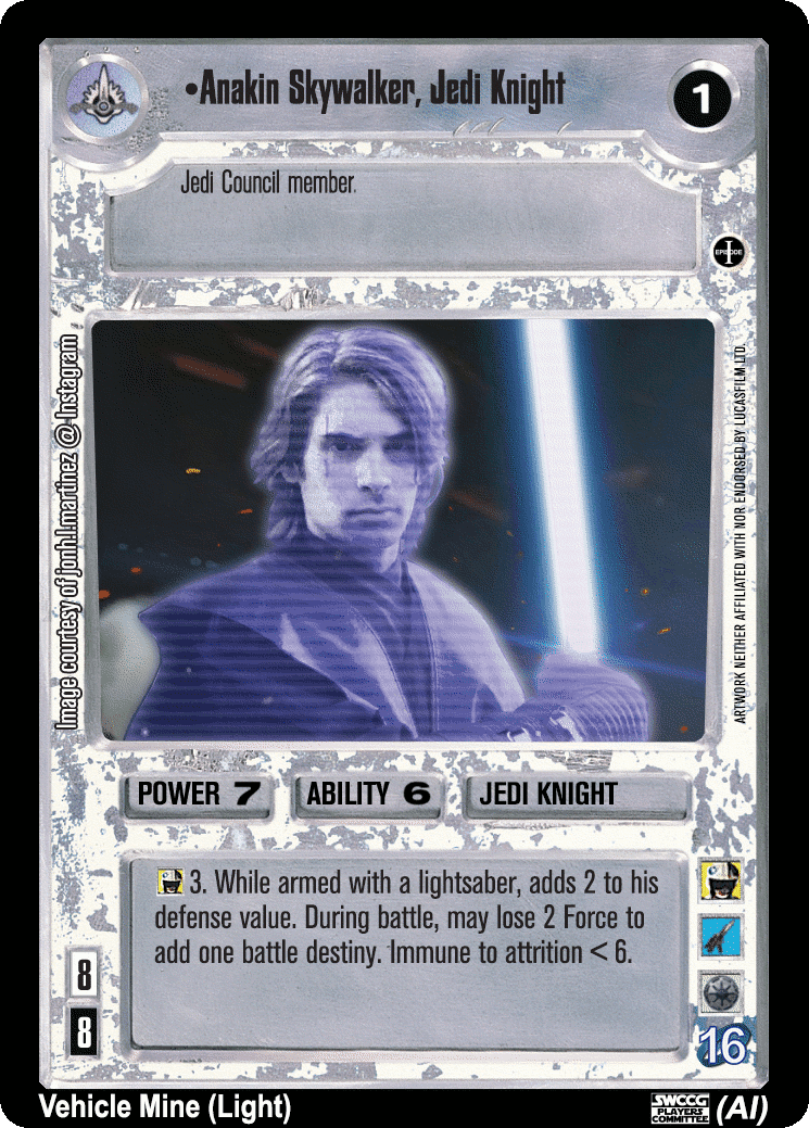 •Anakin Skywalker, Jedi Knight (Holo AI)