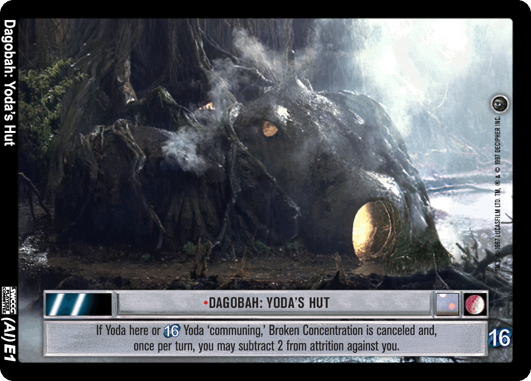 •Dagobah: Yoda's Hut (V) (AI)