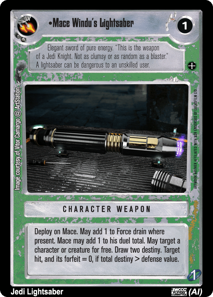 •Mace Windu's Lightsaber (AI)