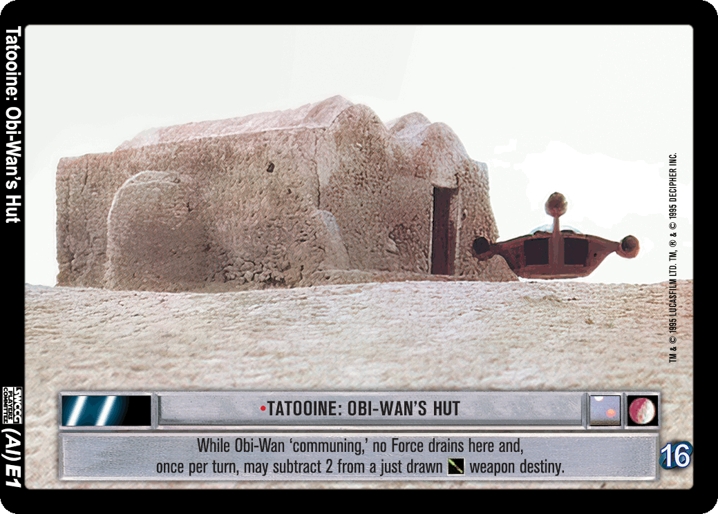 •Tatooine: Obi-Wan's Hut (V) (AI)