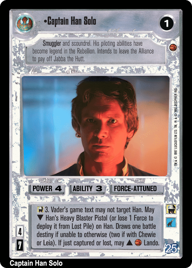 •Captain Han Solo (V)