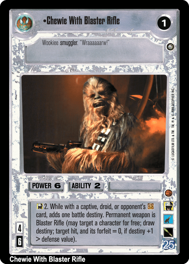 •Chewie With Blaster Rifle (V)