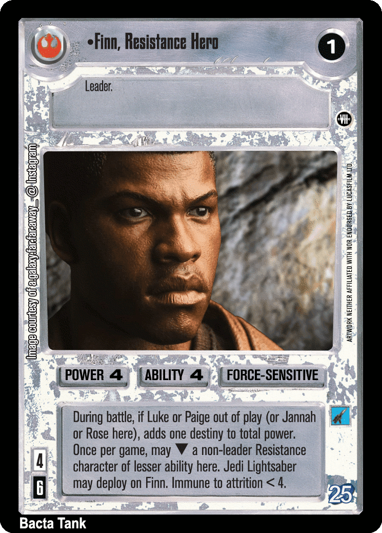 •Finn, Resistance Hero