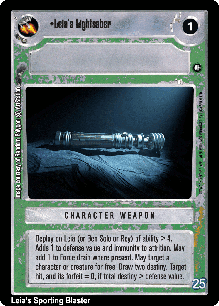 •Leia's Lightsaber