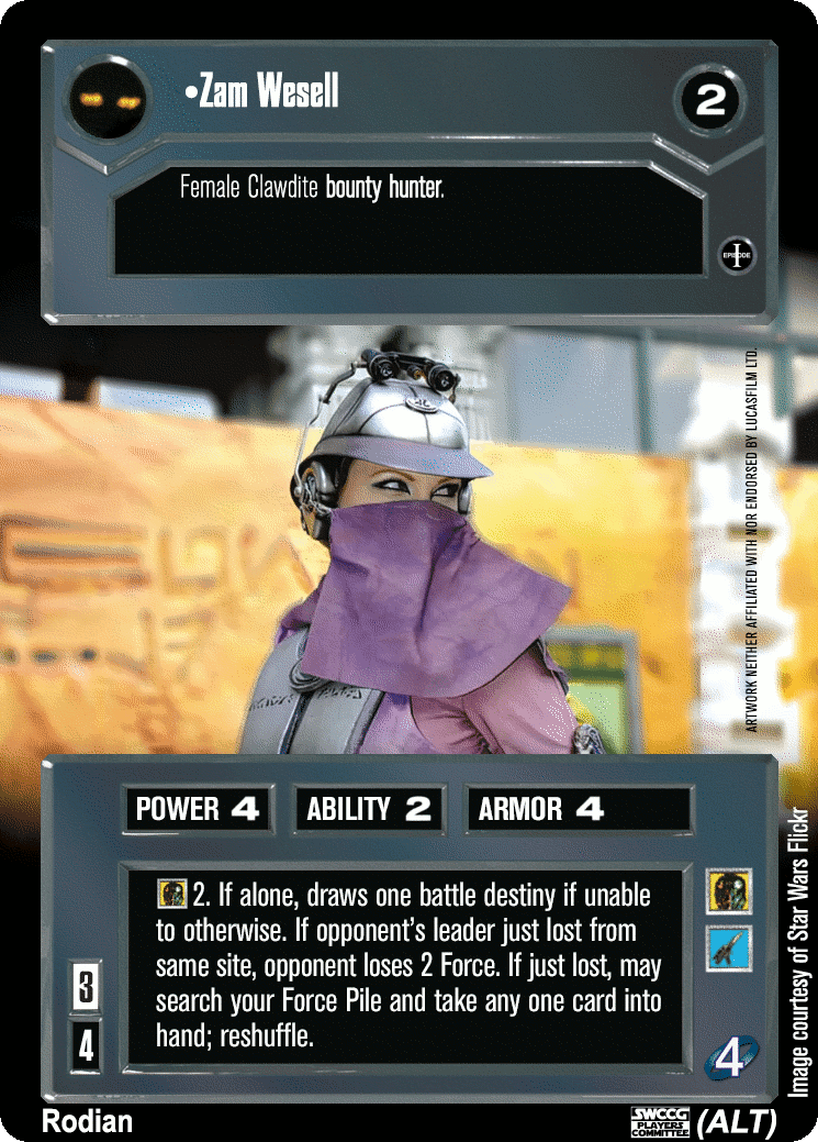 •Zam Wesell (ALT)