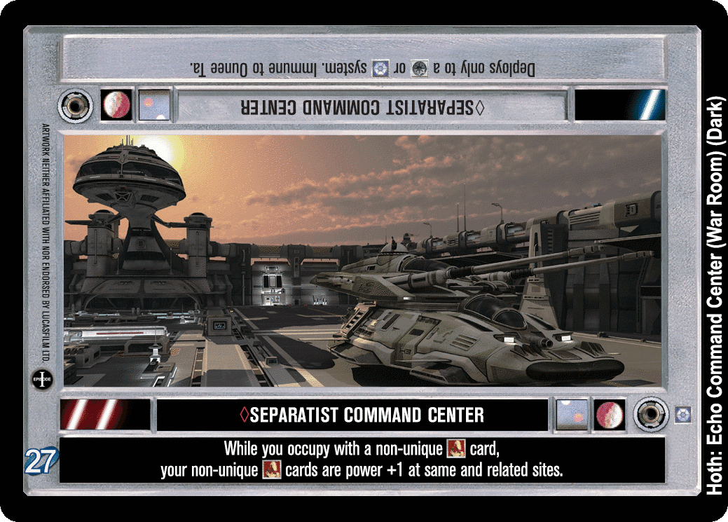 <>Separatist Command Center