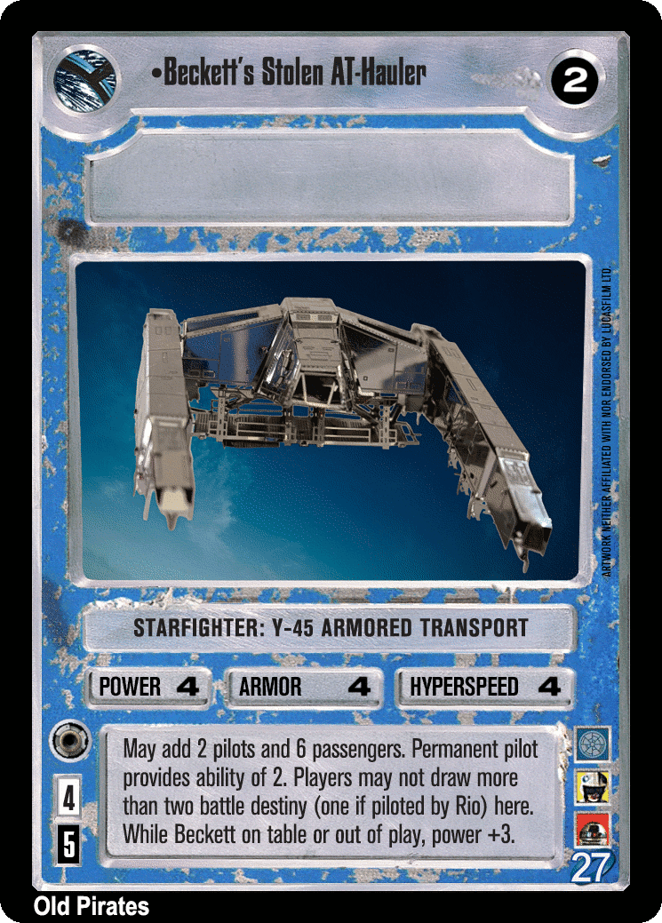 •Beckett's Stolen AT-Hauler