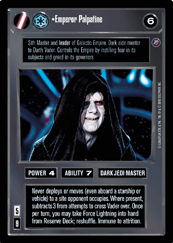•Emperor Palpatine