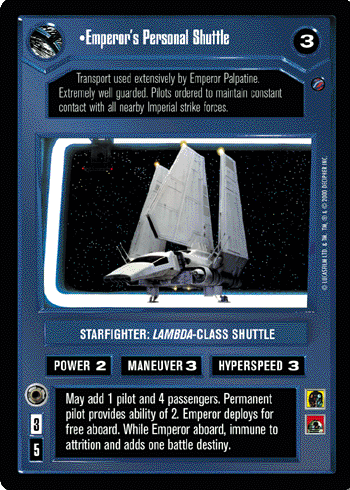 •Emperor's Personal Shuttle