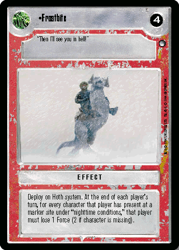 •Frostbite