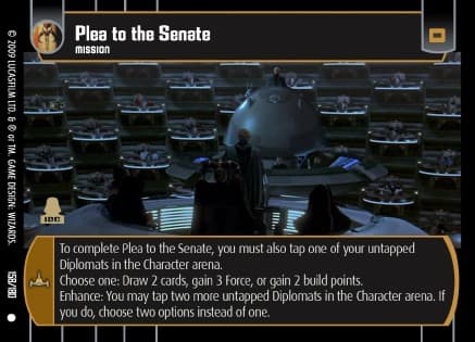 Plea to the Senate