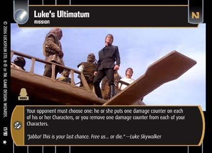 Luke's Ultimatum